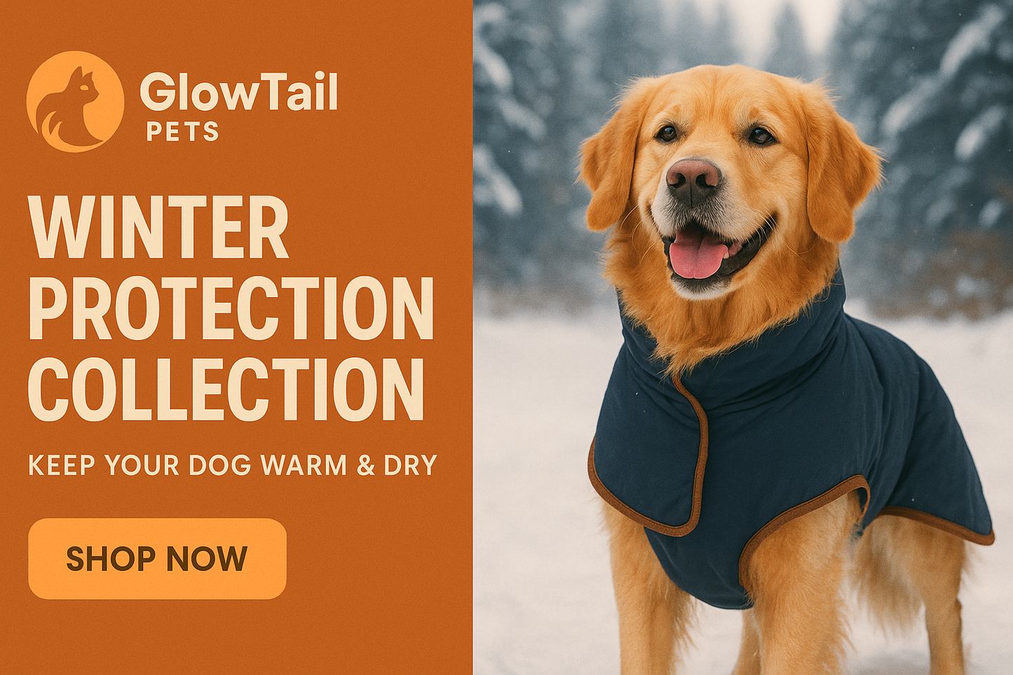 Winter Protection Collection banner for GlowTail Pets