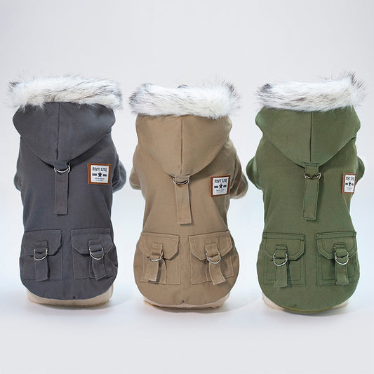 Protective Dog Coat with Cap