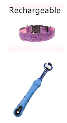 LED Adjustable Leopard Dog Collar