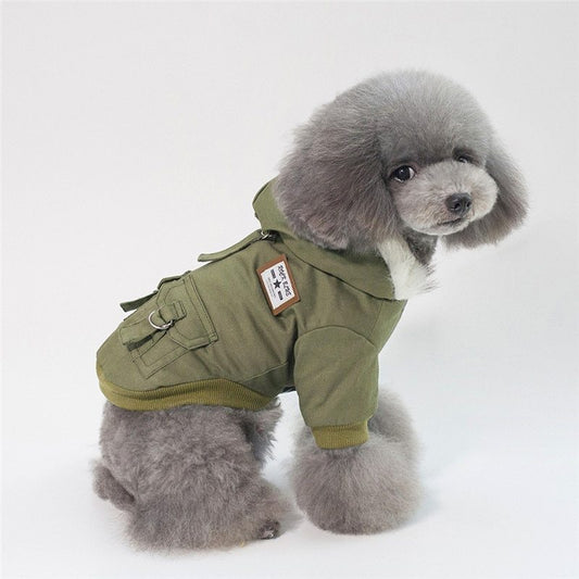Protective Dog Coat with Cap