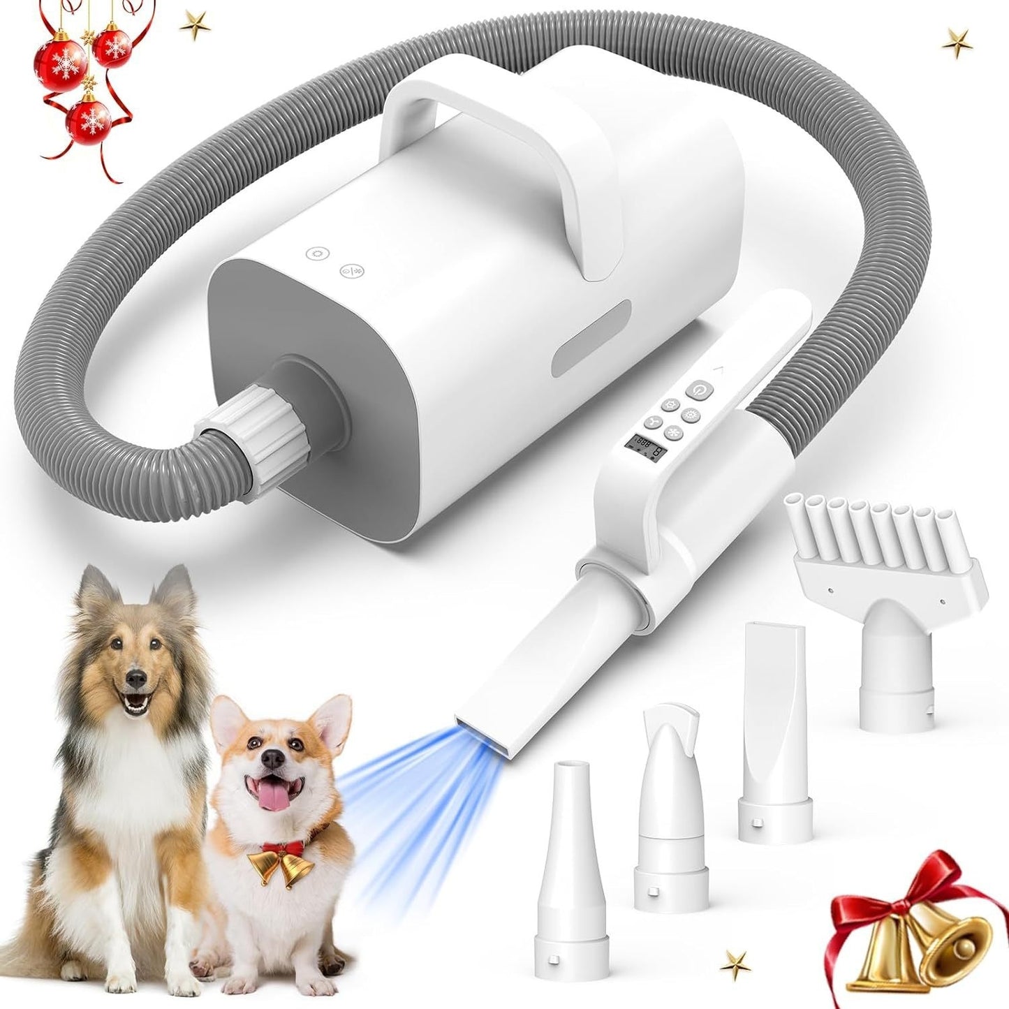 Professional Pet Hair Dryer - Negative Ion Dog Grooming Blower 1600W