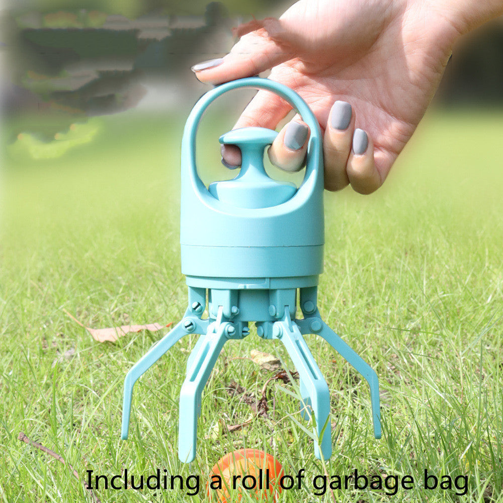 Dog Pooper Scooper with Poop Bag Dispenser - Portable Pet Waste Picker