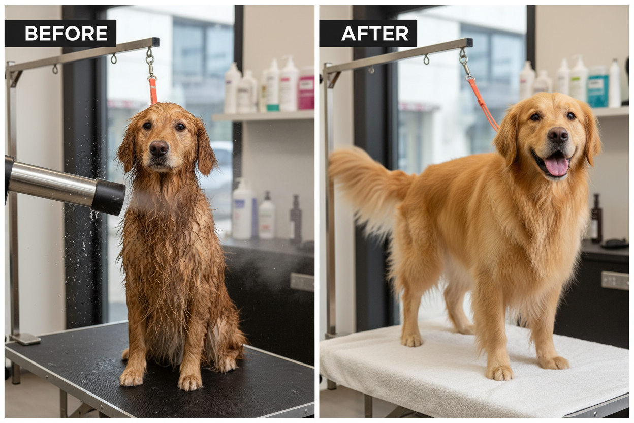 Before and after results