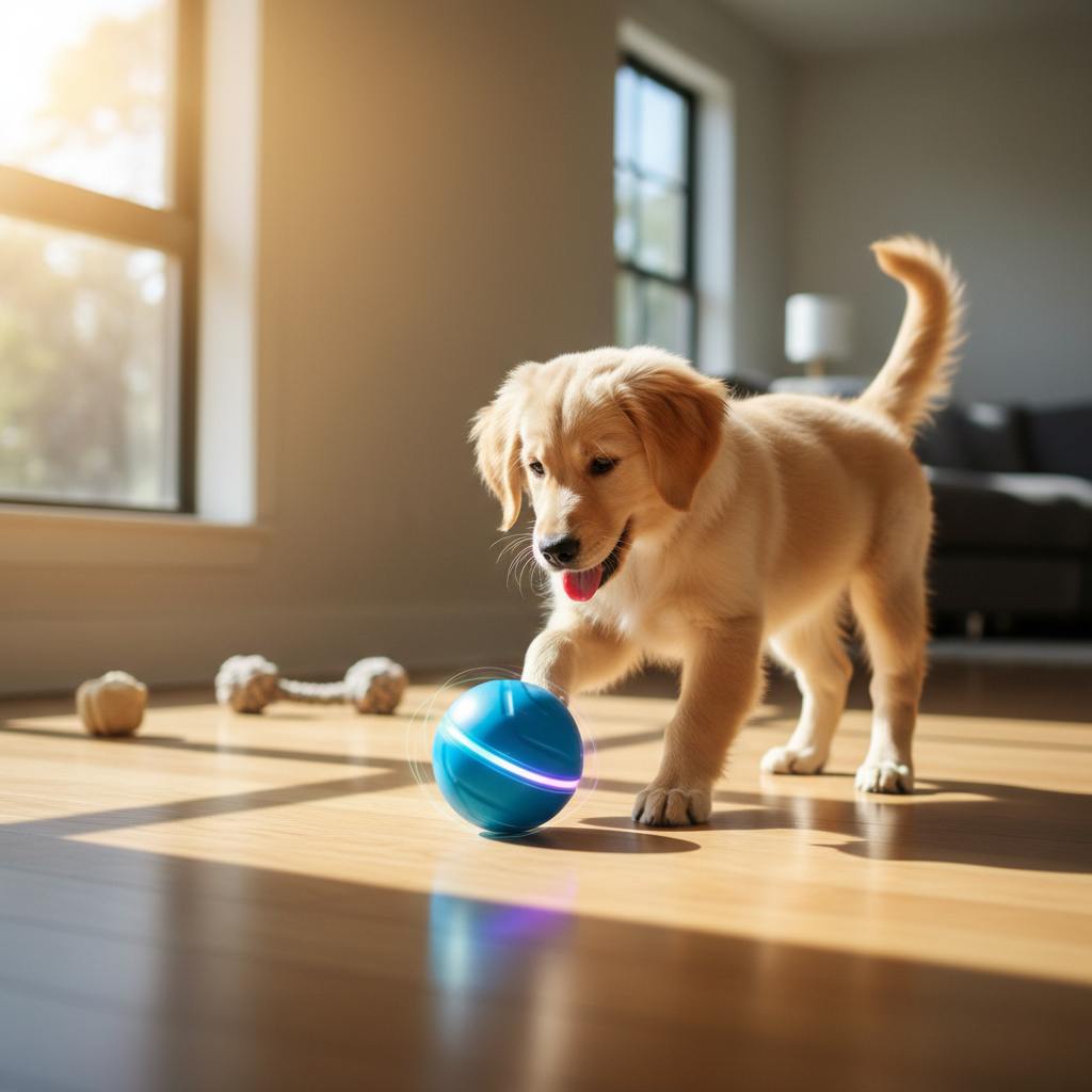 Puppy playing