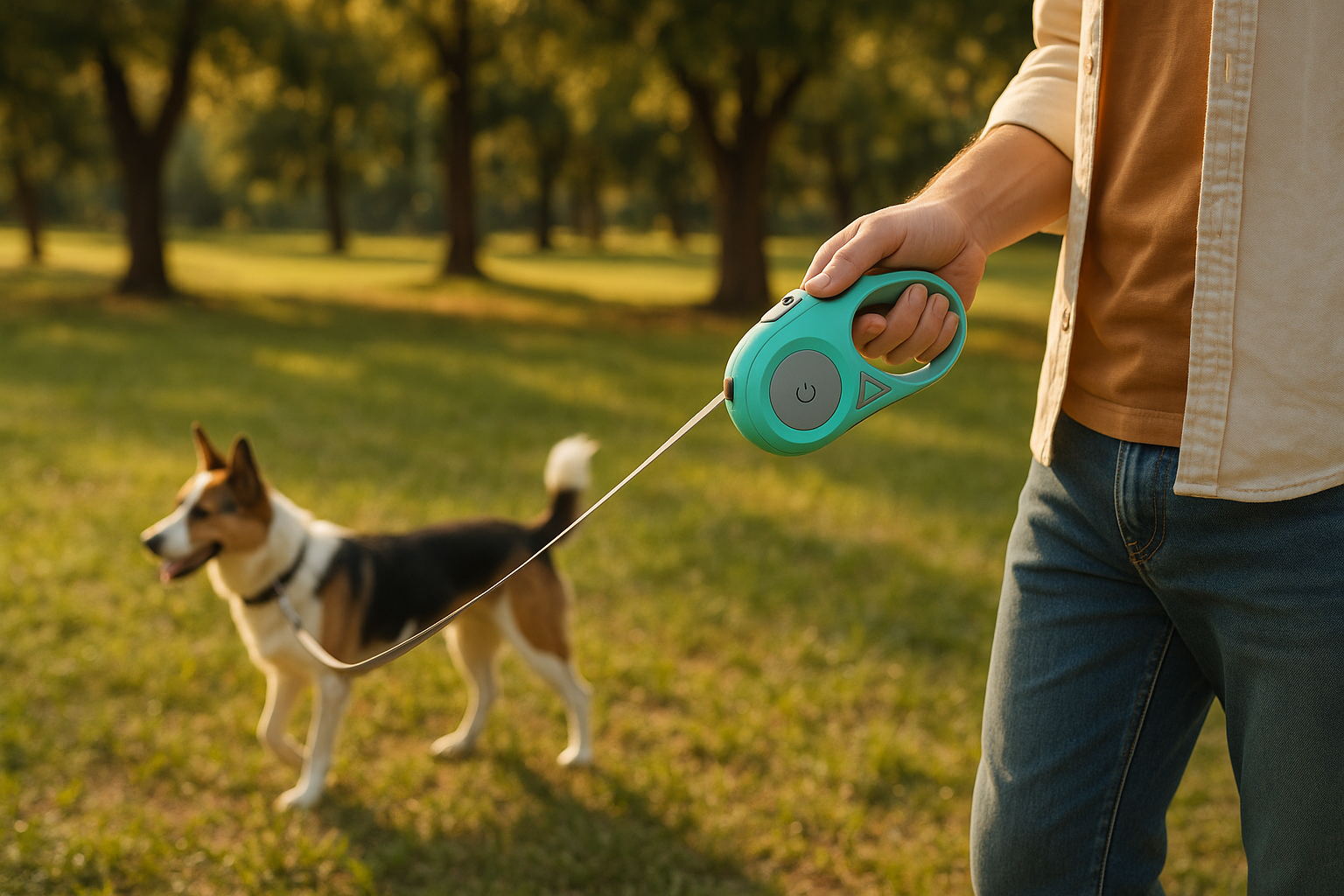 Retractable leash lifestyle image