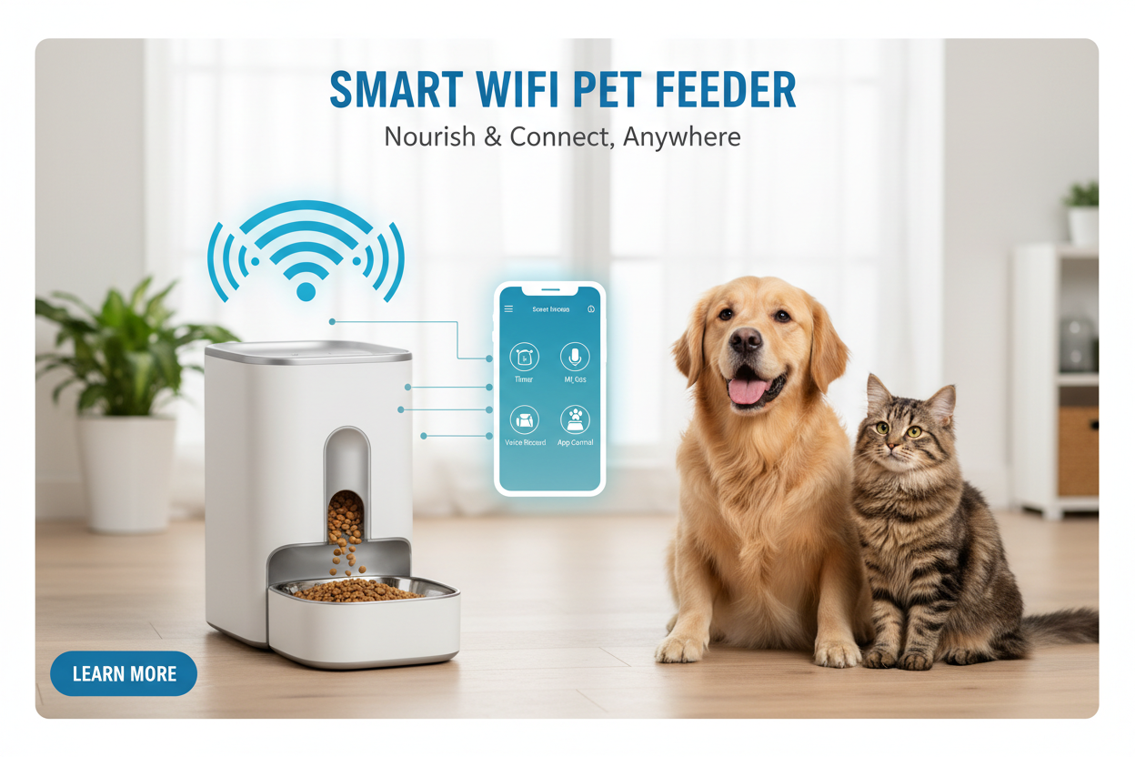 Smart WiFi Pet Feeder Banner